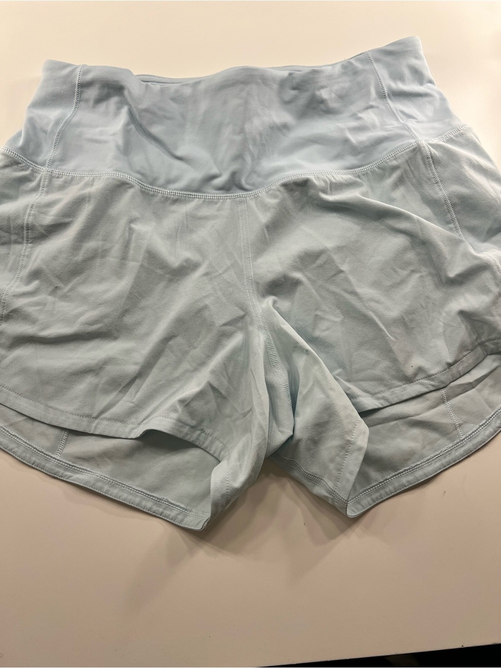 lululemon athletica Light Blue High-Rise Athletic Shorts